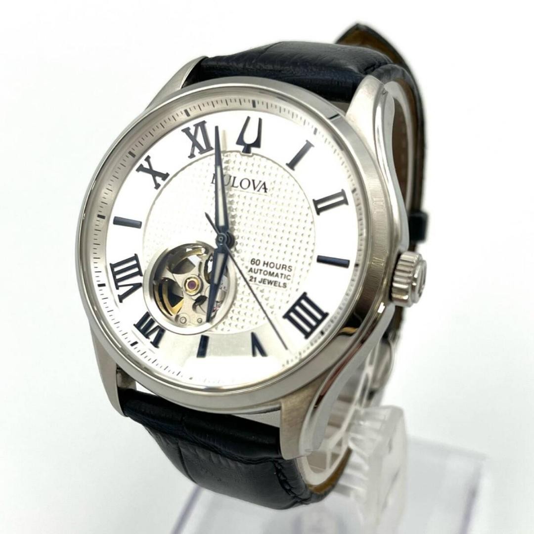 Bulova Wilton 96A206 Automatic Watch Stainless Steel 42mm Silver 