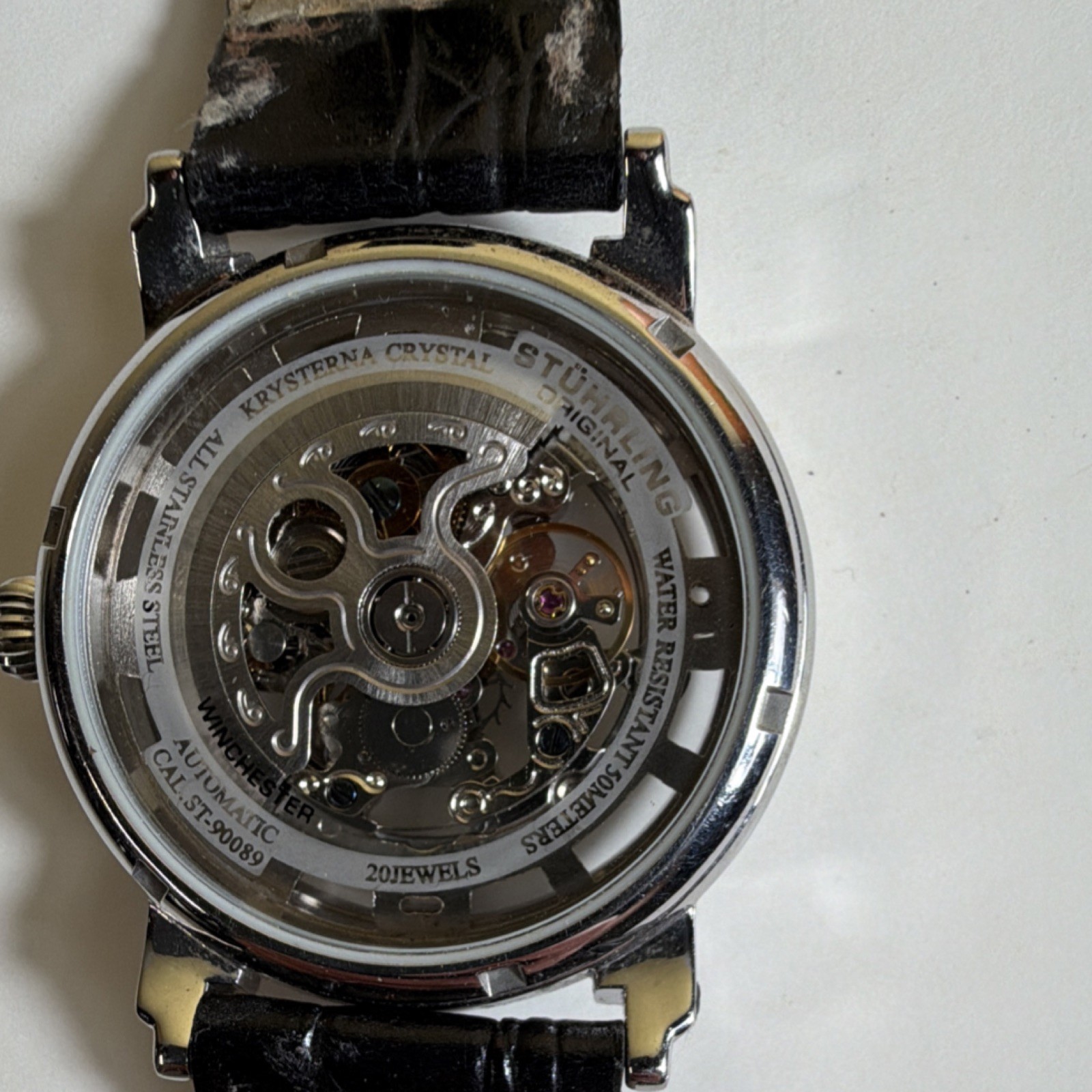 Stührling Winemaster Automatic Skeleton Dial Men'… - image 4