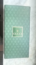 GUCCI Vintage G Logo Interlocking Silver Gold Key Chain Holder Ring Charm Box BK