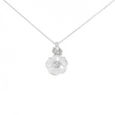 Chanel Camelia Necklace Women Silver One Size