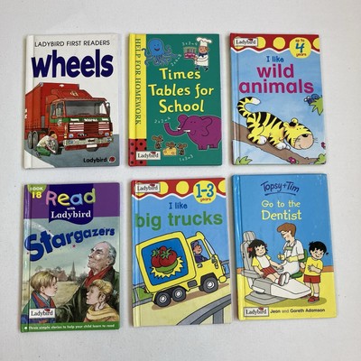 Ladybird Book Bundle x 6 Pre-School - Learning Books - Assorted Mix - Vintage