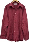 Mens Marks & Spencer Shirt Red Size 16 41cm Collar Smart Casual M&S