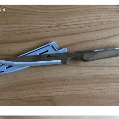 Sägemesser - M-Serie TUPPERWARE Ganz Edelstahl mit Schutzhülle - NEU