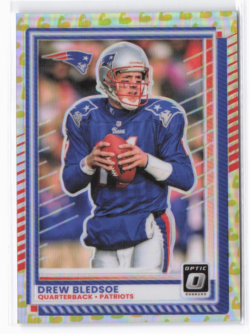 2025 Donruss Optic Drew Bledsoe #57 Flex #/199 New England Patriots