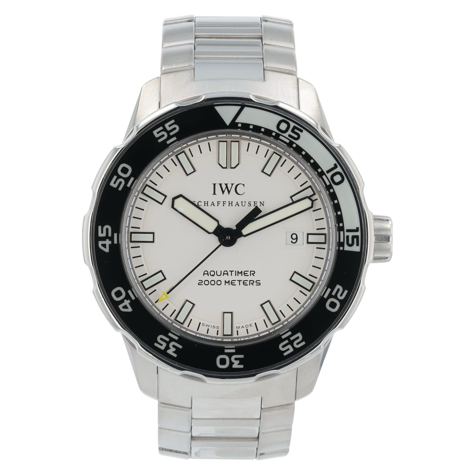 IWC Aquatimer Stainless Steel White Dial 44mm Automatic Mens Watch IW356809
