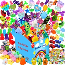 120 Pcs Party Favors Toy for Kids, Treasure Box Carnival Prizes for Classroom Sc