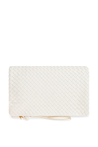 BOTTEGA VENETA Giornale White Pouch Bag New & Authentic