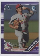 2019 Bowman Chrome Prospects Purple Refractor 127/250 Austin Warner #BCP-177 2r7