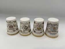 ROYAL DOULTON JILL BARKLEM FOUR SEASONS THIMBLE SET 1982 VINTAGE