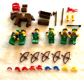 Lego Pirates 6066 Camouflaged Outpost- Missing 5 Plumes  NO BOX Play Wear 1987