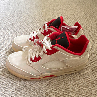 Jordan Air Jordan 5 Retro Low Chinese New Year Sail/Chile Red DD2240-100