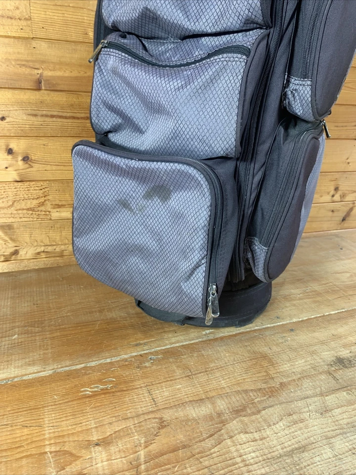 Bolsa de golf Wilson Cart negra con divisores de 5 vías y cubierta de lluvia Foto 4 de 4