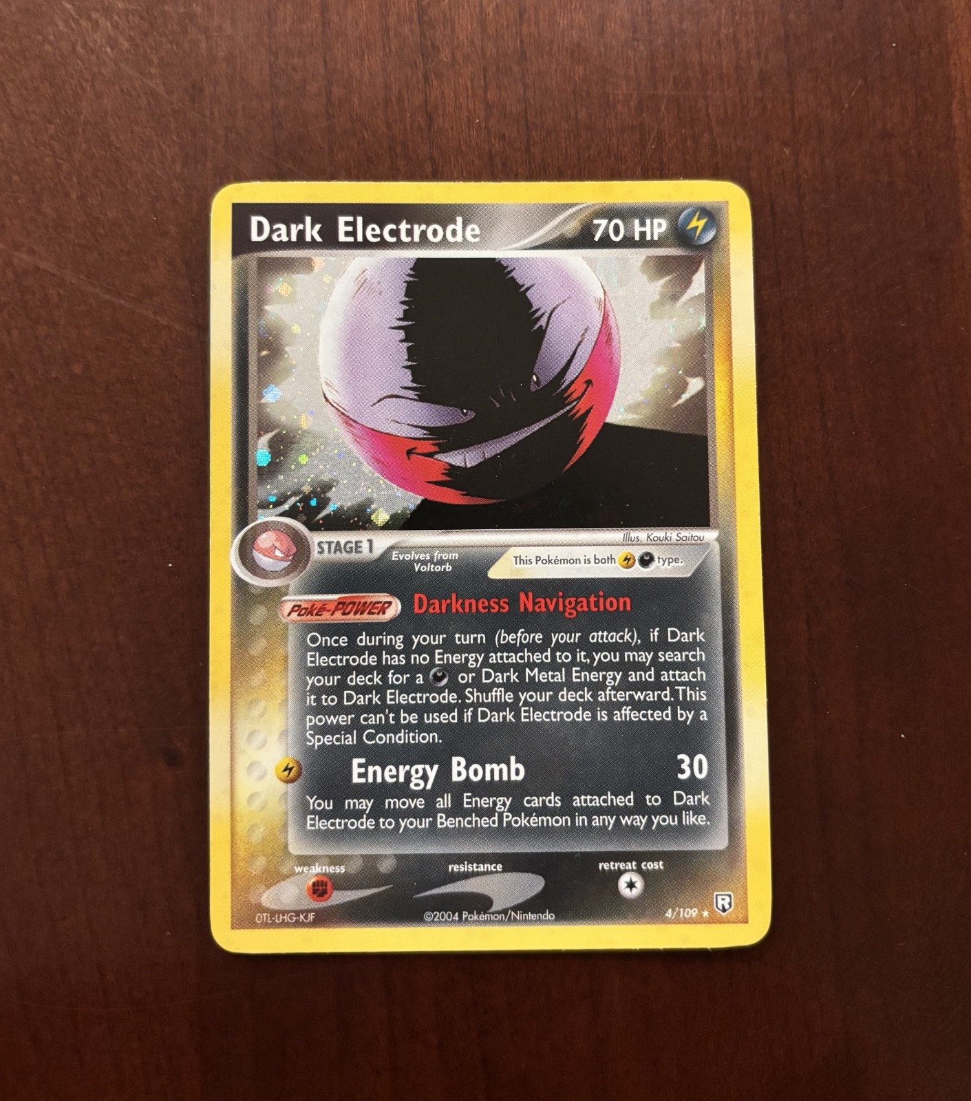 Pokemon Dark Electrode 4/109 Team Rocket Returns Holo NM