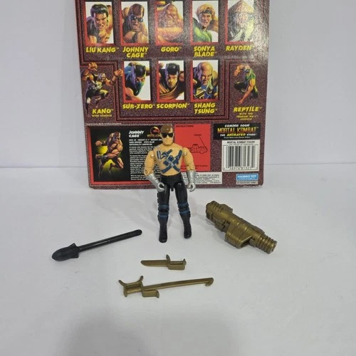 GI JOE 1992 JOHNNY CAGE  MORTAL KOMBAT HIGH GRADE 100% COMP CARD 1994 RARE