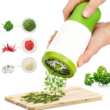 Manual Herb Grinder Garlic Chopper Vegetable Crusher for Chili Onion Parsley – H