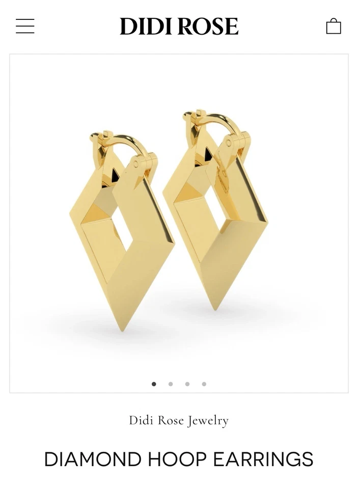 Didi Rose Jewelry DIAMOND HOOP EARRINGS - Image 3 of 3