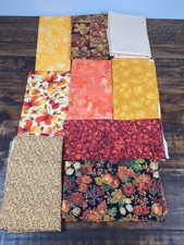Lot of Autumn themed Fabric, Fall colors, 1lb 14oz