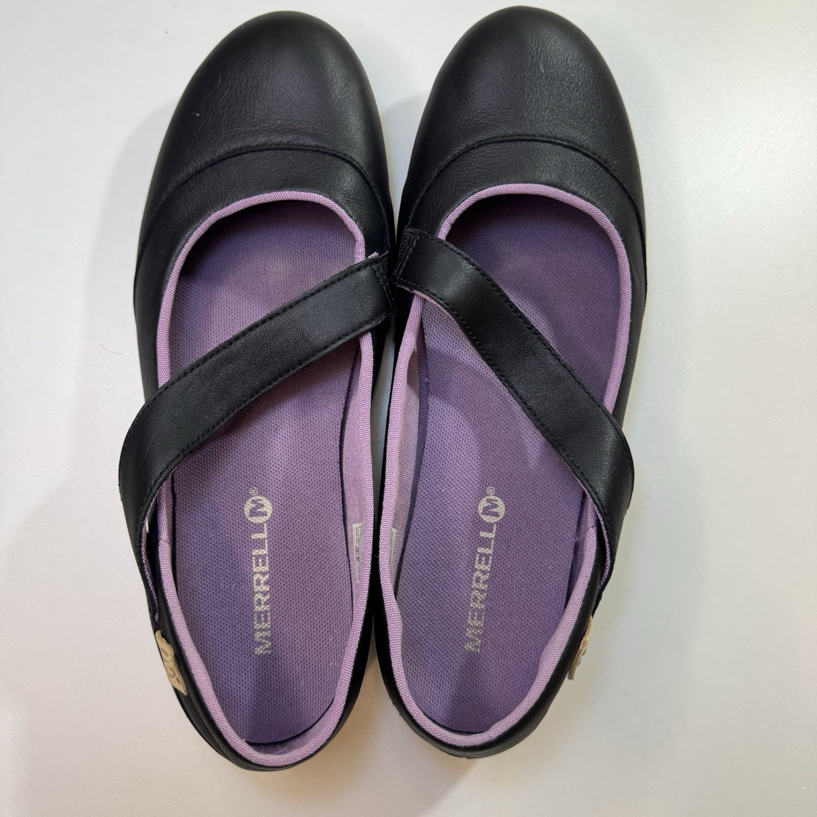 Merrell Mary Jane ballerine 7 1 2 scarpe donna Inde Lave mocassino pelle viola