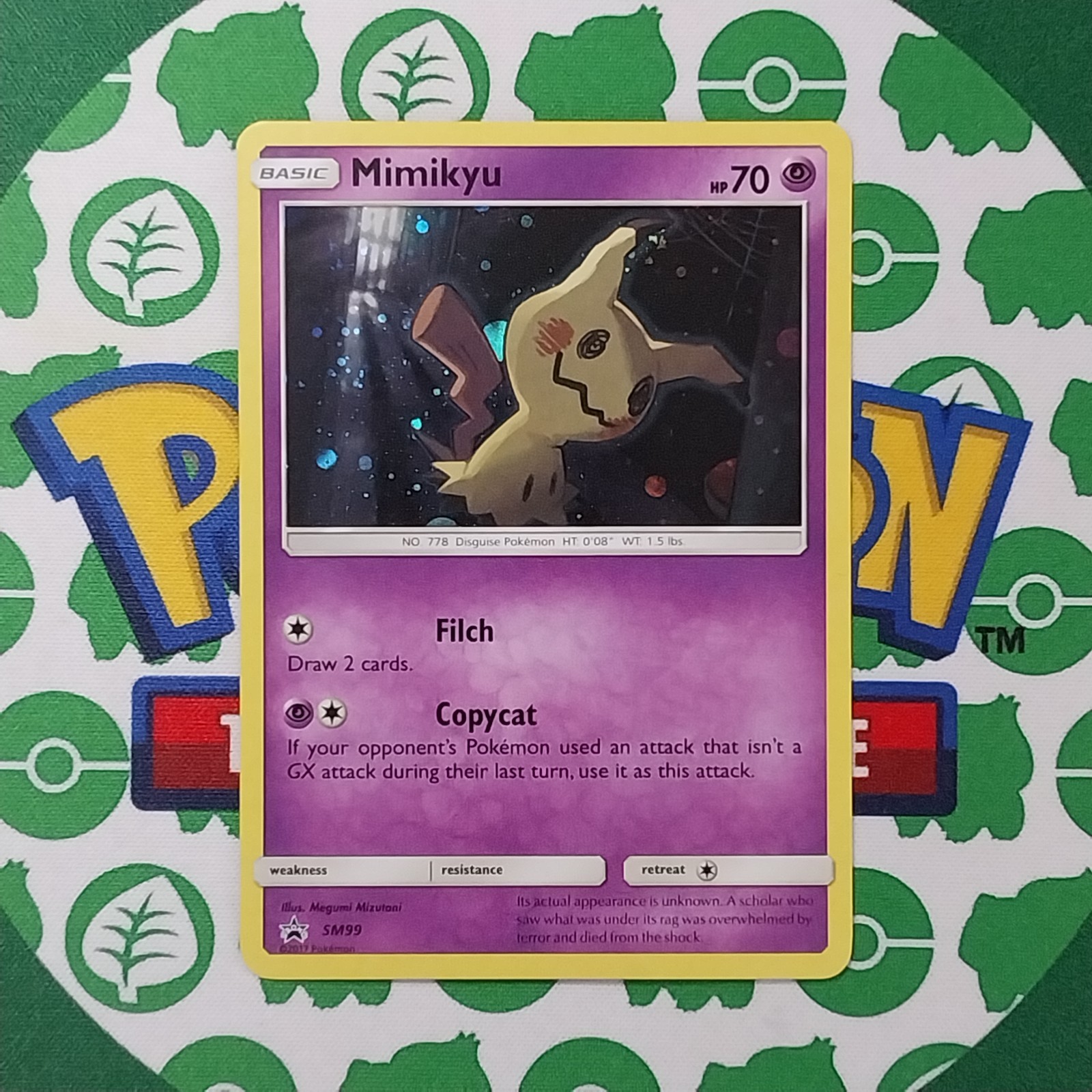 Mimikyu SM99 Black Star Promo Holo NM Pokemon Card English