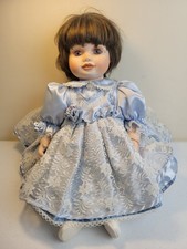 Vtg Porcelain Girl Doll 1995 Olive May by Marie Osmond Signed  w/ COA #16715
