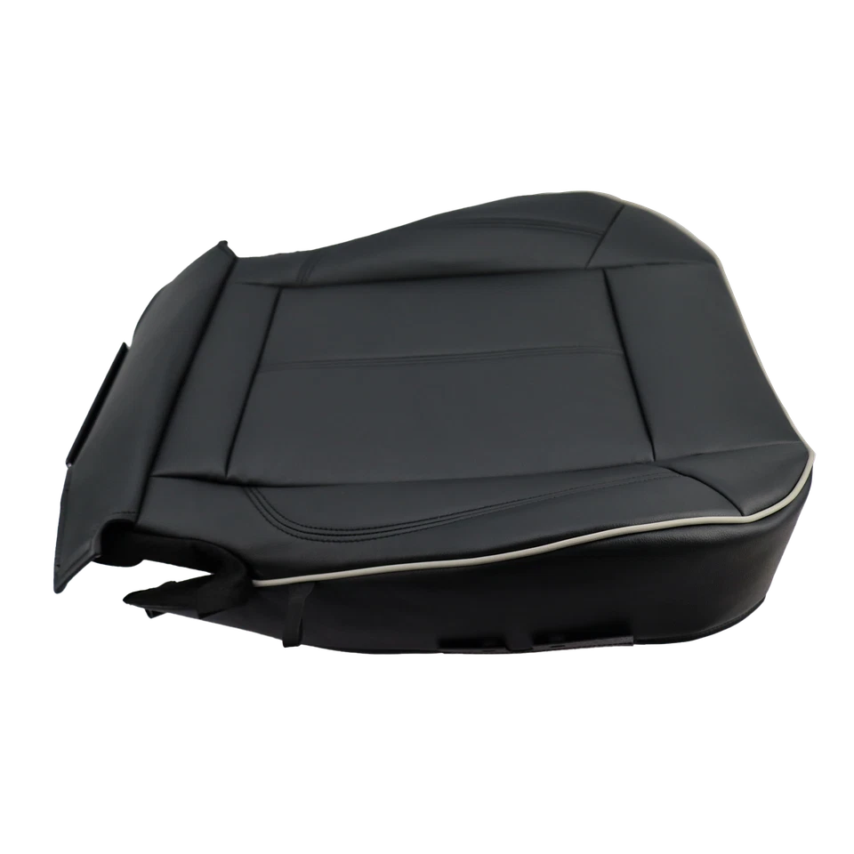 Hummer H3 For 2006 2007 2008 2009 2010 Driver Bottom Leather Seat Cover Black - Image 3 of 4