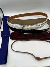 Vintage 80s/90s Belt Lot   5 Belts   Mixed Styles  Colors