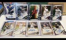 Topps Chrome Autographs Lot Of 10 Baseball 