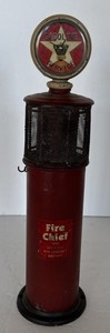 Fire Chief Texaco Route 66 Style Metal Gas Pump Bank 16” Tall Vintage Replica