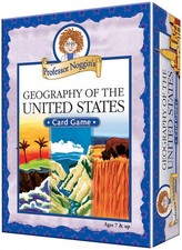 Professor Noggin's US Geography Card Game - Educational Family Game with