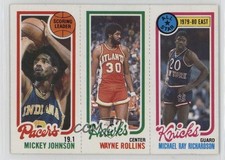 1980 Topps Mickey Johnson Tree Rollins Micheal Ray Richardson Wayne Michael 0z0n