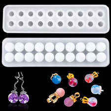 Sphere Resin Mold,20 Beads Silicone Molds, Crystal Ball Epoxy Casting Mould, Jew