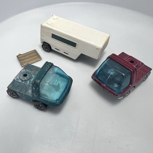 Hot Wheels Vintage 1970 Heavyweights Moving Van Redline Aqua Red