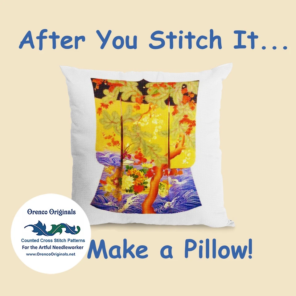 Japanese Artist Hokusai Asian The Lady #2 Counted Cross Stitch Chart Pattern - Image 3 of 4