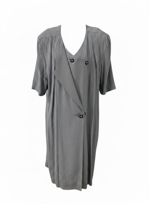 August Max Black & White Midi Dress Size 26W NWT