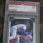 1991 Leaf Nolan Ryan #423 Texas Rangers PSA 9 MLB Base Set Sports Trading Card