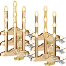 6 Pack 3 Lights Electric Window Candles Christmas Window Candles Lights with ...