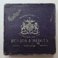 Benson & Hedges 1936-1938 Cigarette Case.  Very Rare