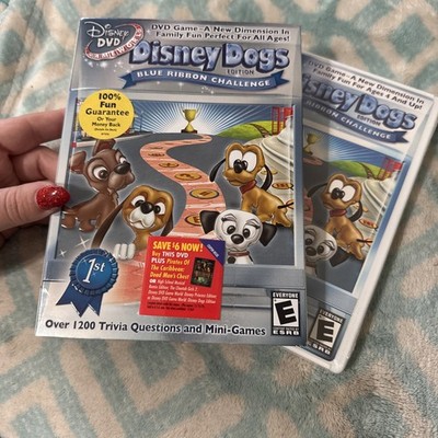 NEW** Disney Dogs Blue Ribbon Challenge Over 1200 Trivia Questions Mini Game DVD