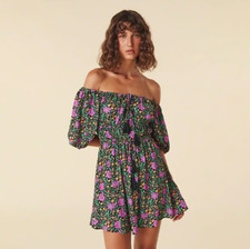 Spell and The Gypsy Village Mini Dress in Forest Floral M