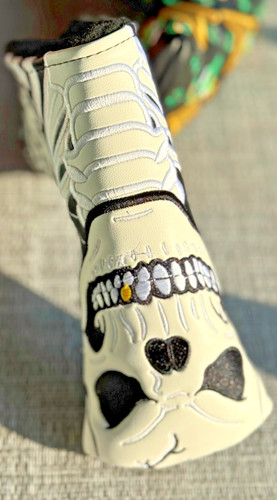 NEW Scotty Cameron 2017 Knock Em Dead Halloween Skull Putter Headcover Rare