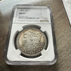 1887 $1 Morgan Dollar NGC MS64 Toned