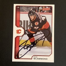 Dean McAmmond In Person Autograph Calgary Flames NHL 2002-03 Upper Deck