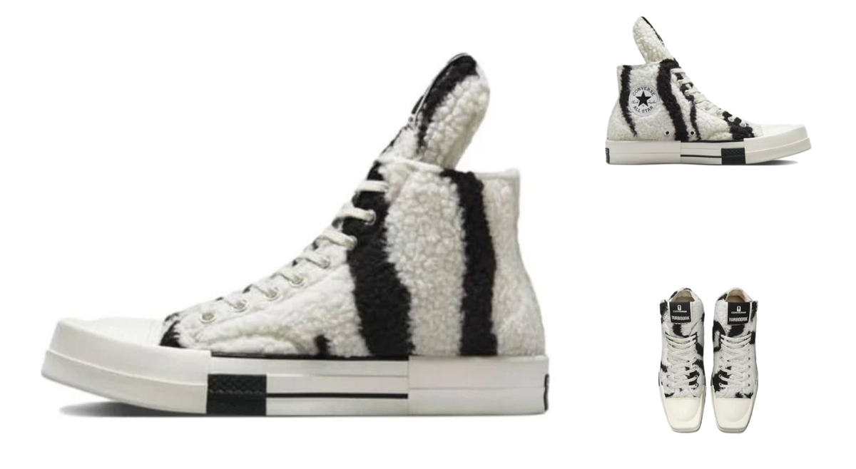 Size 12 - Rick Owens x Converse DRKSHDW TURBODRK Chuck 70 High