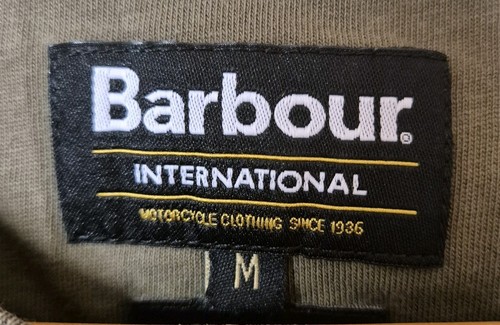 Barbour T Short Kahki Green Slim Fit Short Sleeve Cotton Size Medium - Picture 4 of 6