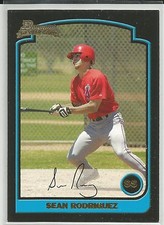 Sean Rodriguez Pittsburgh 03 Bowman Draft Picks Rookie Card