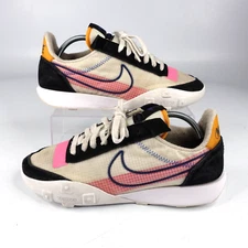 Nike Women’s Waffle Racer 2X Shoes White Pink Size 11 DH1073-100 NO INSOLES