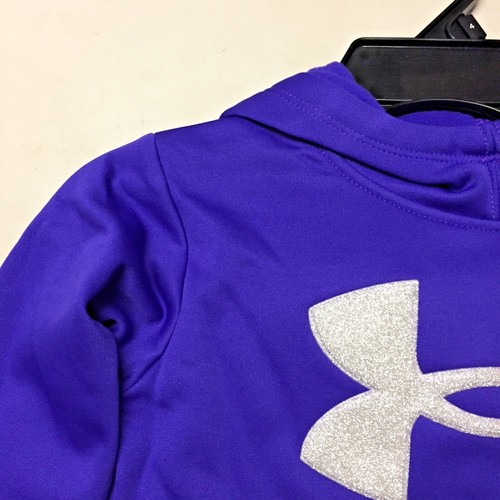 Under Armour UAFEB00R-501 Hoodie Purple Zest Youth 5 Fleece Lined New w/Tags - Picture 4 of 11