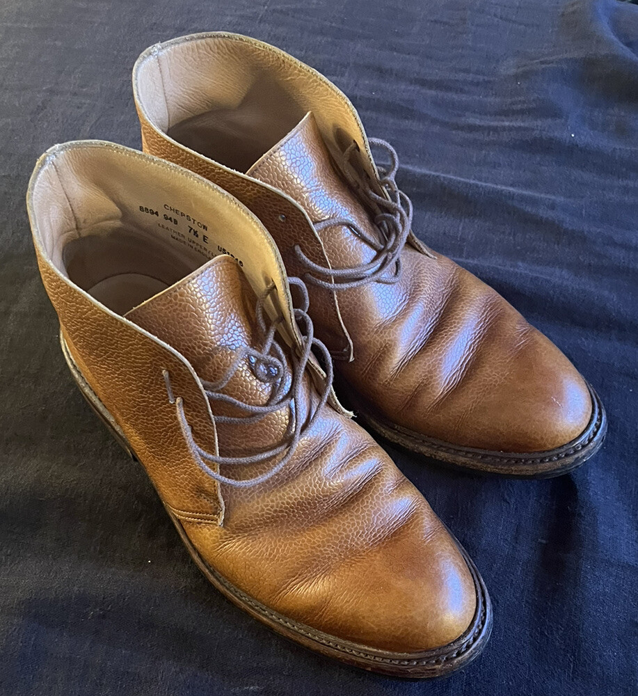 Crockett & Jones Chepstow Pebbled Brown Leather Chukka Boots Crockett & Jones Chepstow Pebbled Brown Leather Chukka Boots