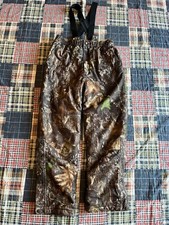 New Cabela  s for Kids Youth Camo Insulated Mossy Oak Bib Overalls Size L