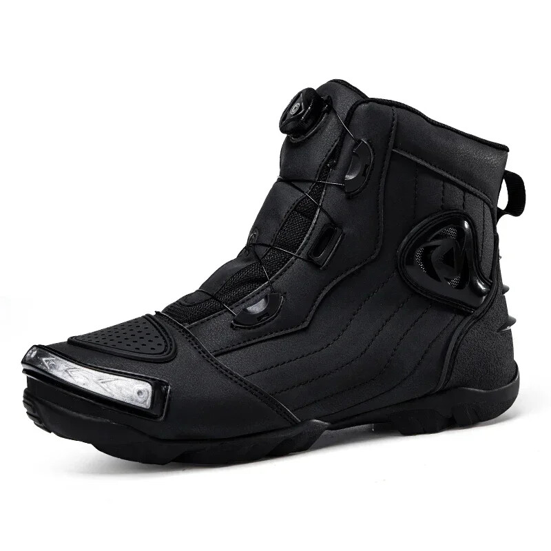 Men SCOYCO Motorcycle Boots Waterproof High Ankle Racing Boots